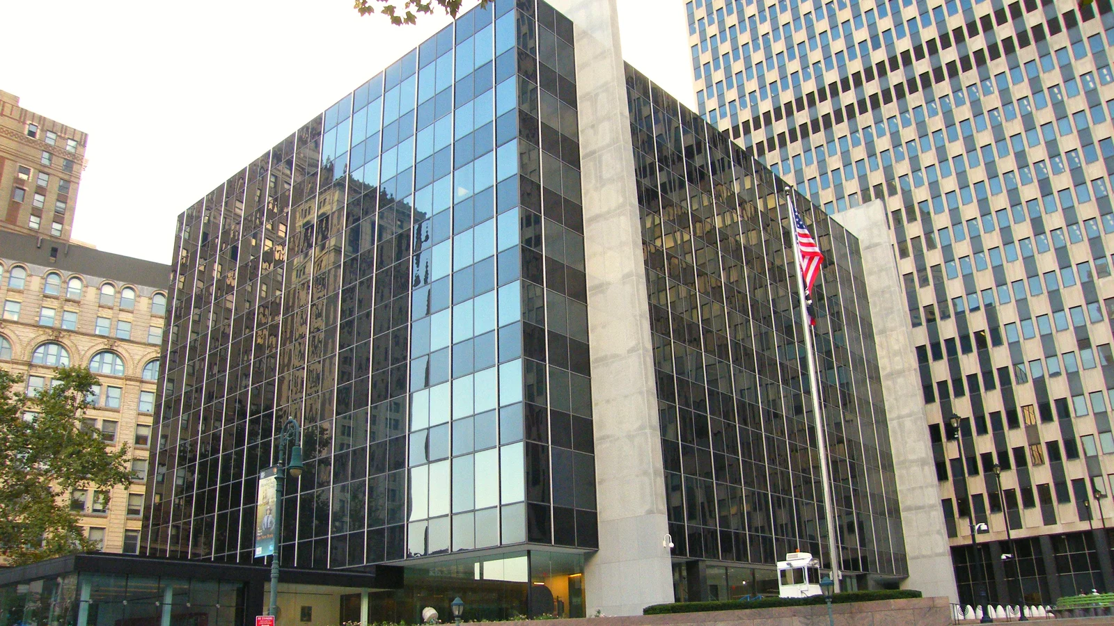 Exterior of the James L. Watson Court of International Trade building in New York