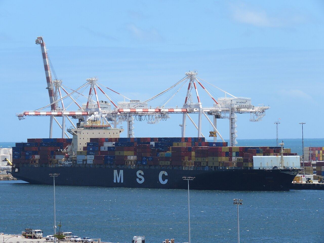 Container Ship MSC Tianping in Fremantle Harbour, November 2024 05